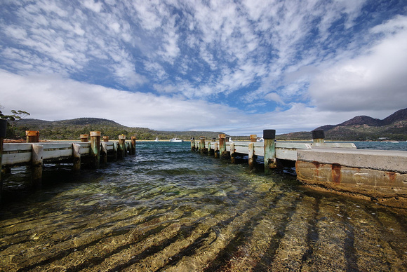 Boat ramp and jetties, Coles Bay