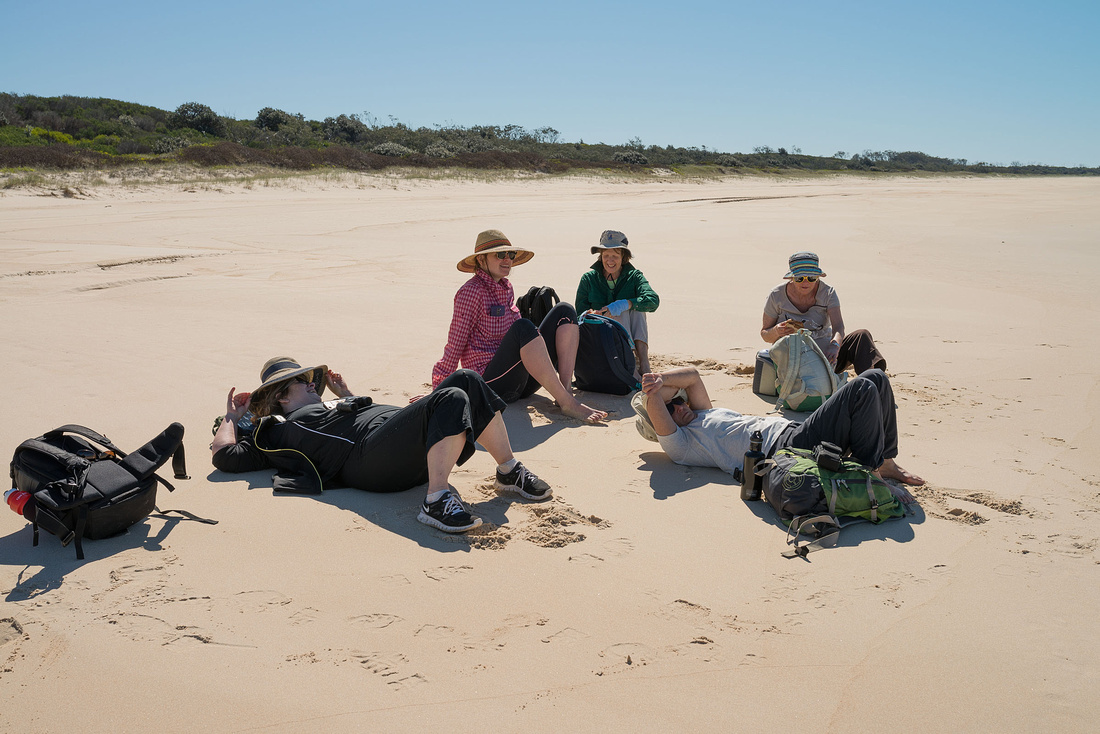 Lunch break on North Sandon Beach