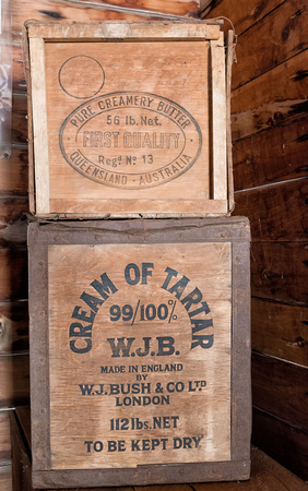 Shipping cases, Miles Historical Museum