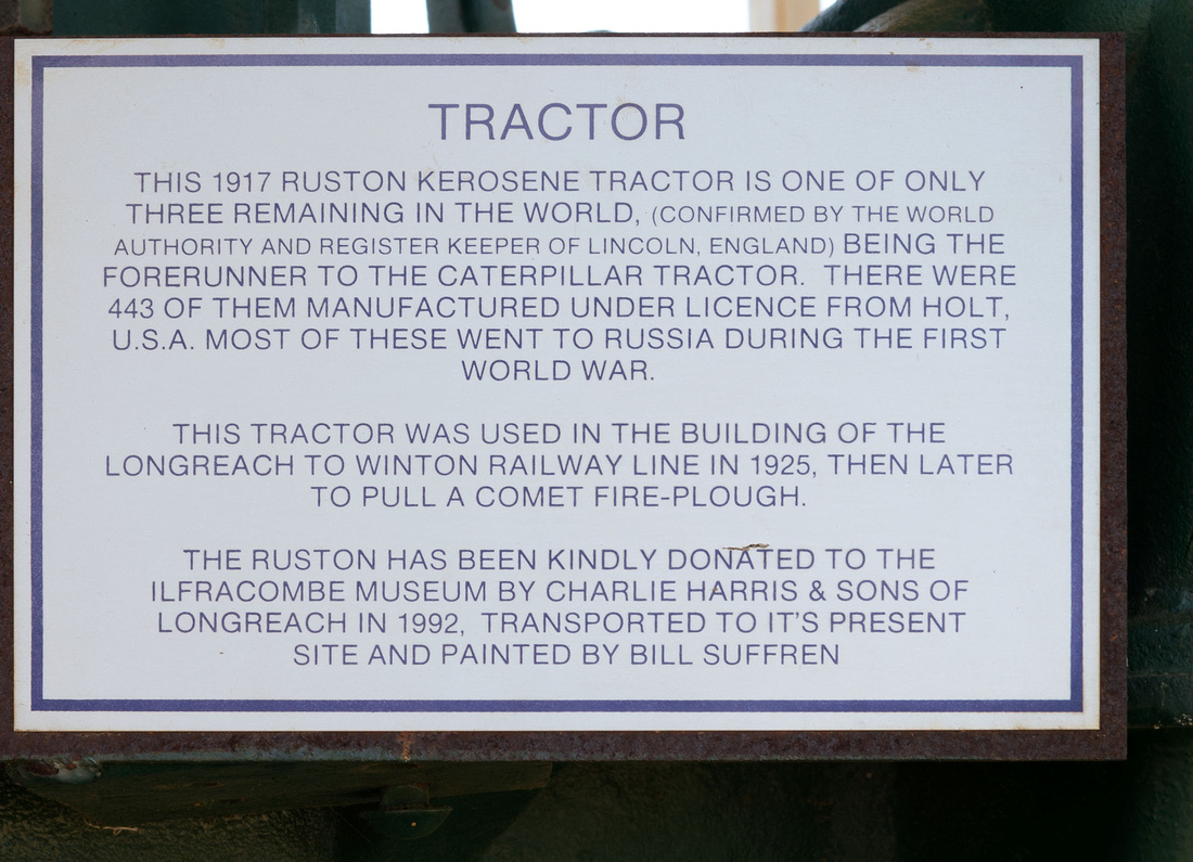 Description of 1917 Ruston Tractor