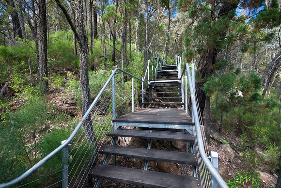 Stairs on track to Grand High Tops, Warrumbungle National Park