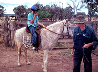 John Ford with Graeme on pony