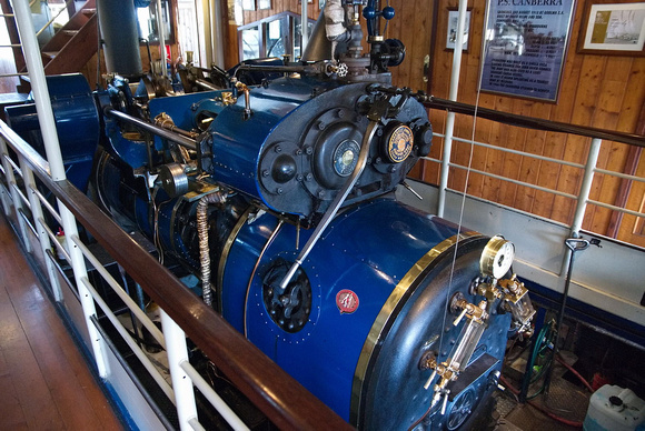 Engine of Paddle Steamer 'Canberra', Echuca