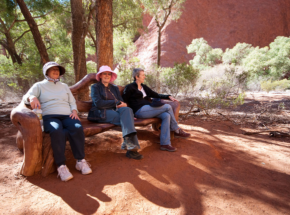 Bev, Jane and Sue at Uluru