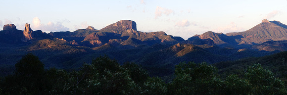 Main peaks from White Gum Lookout, Warrumbungle National Park