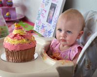 Mia and cake