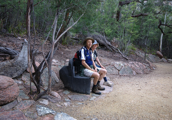 On the way to Wineglass Bay lookout.